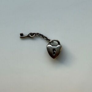 Pandora Silver Heart Lock Bracelet Charm